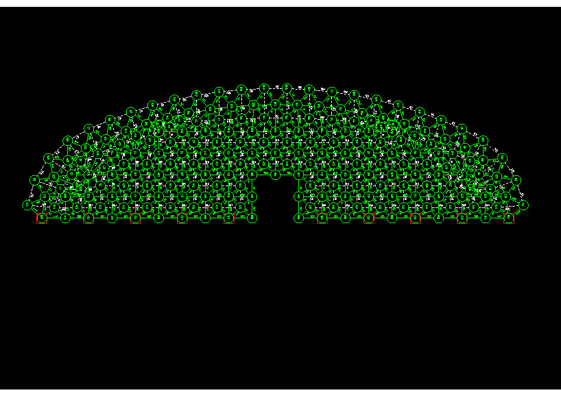 陇南锡林浩特91跨，1000米长干煤棚网架设计